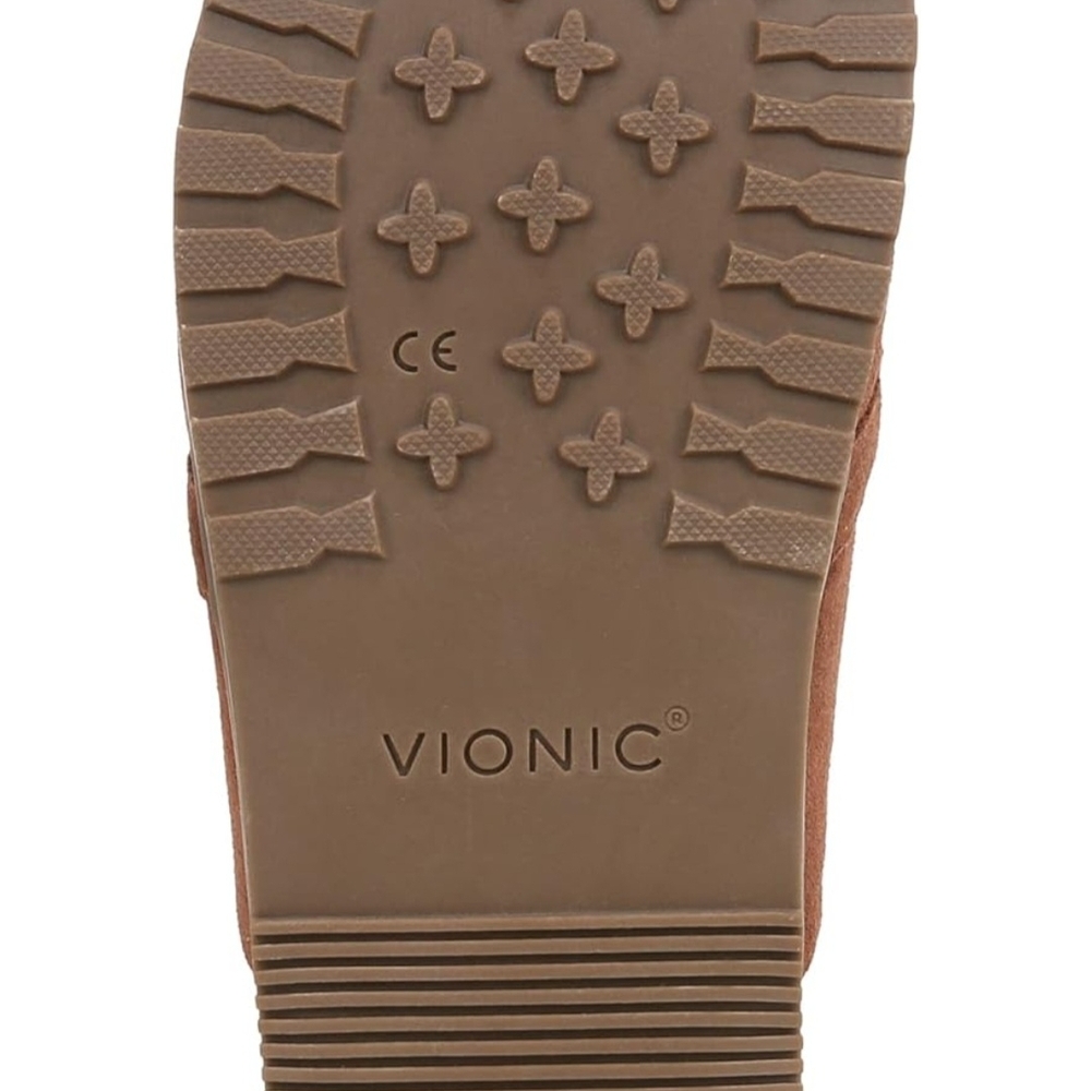 Vionic Georgie Mule Brown Tan Chesnut Suede Women's Clogs 9.5 Orthopedic Shoes - Picture 4 of 12